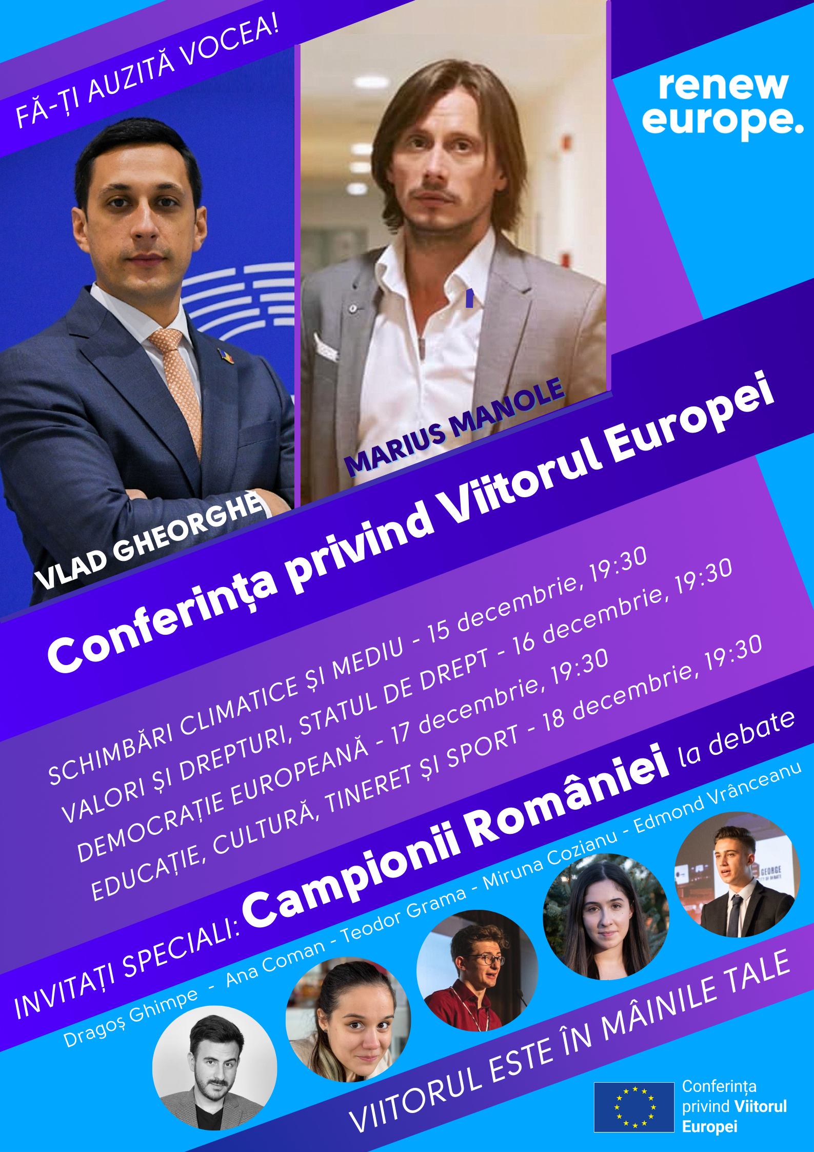 Fă-ți vocea auzită la Conferința privind Viitorul Europei